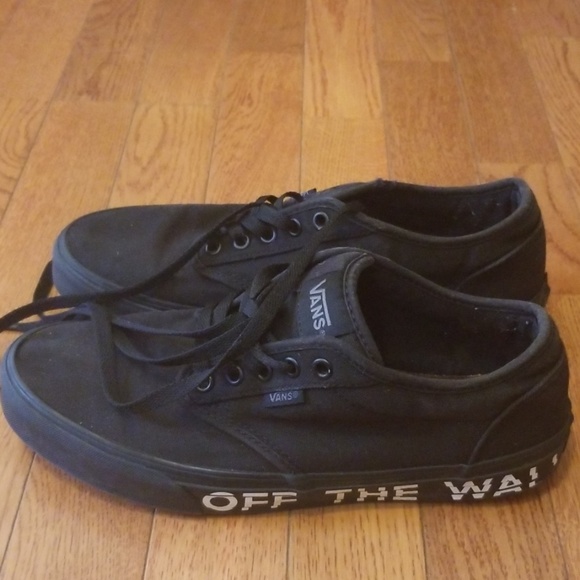 vans with off the wall writing